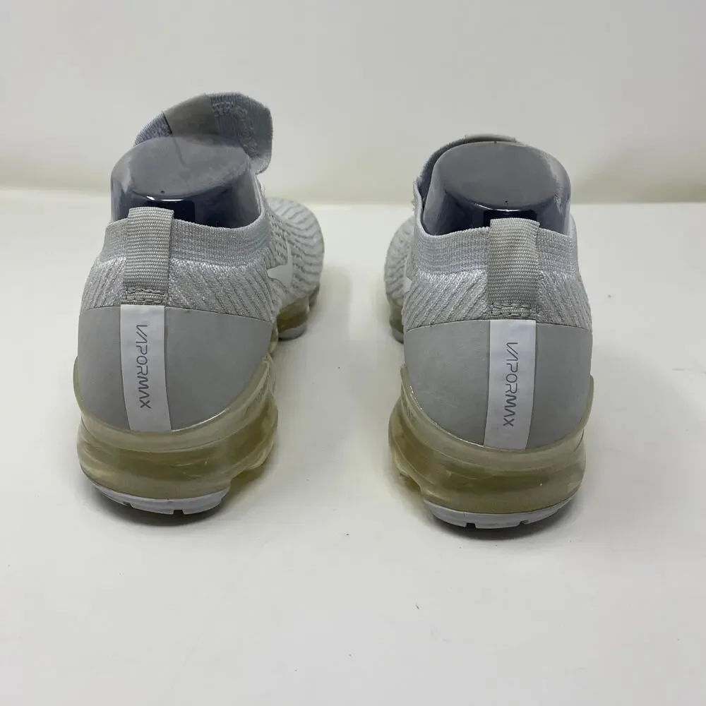 Nike Women's Air Vapormax Flynit 3 Pure Platinum Running Shoes AJ6900-102 Sz 7.5 - Picture 4 of 7